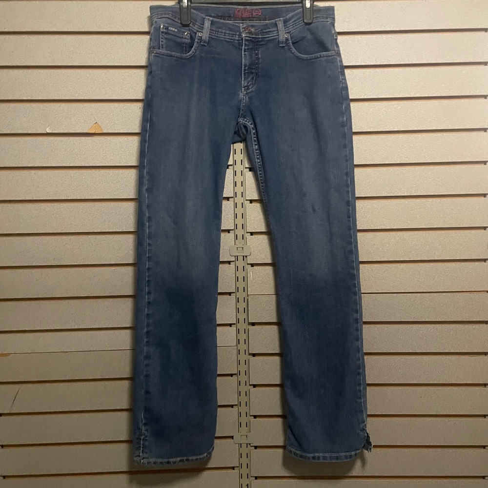 Cinch Kylie Q Slim Straight Leg Blue Jeans Medium Wash Women Size 29/7 R Western
